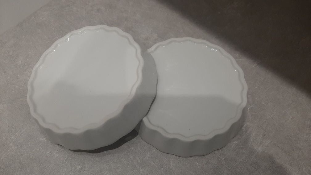 2x ceramiczna kokilka żaroodporna / mała forma do ciasta, zapiekania