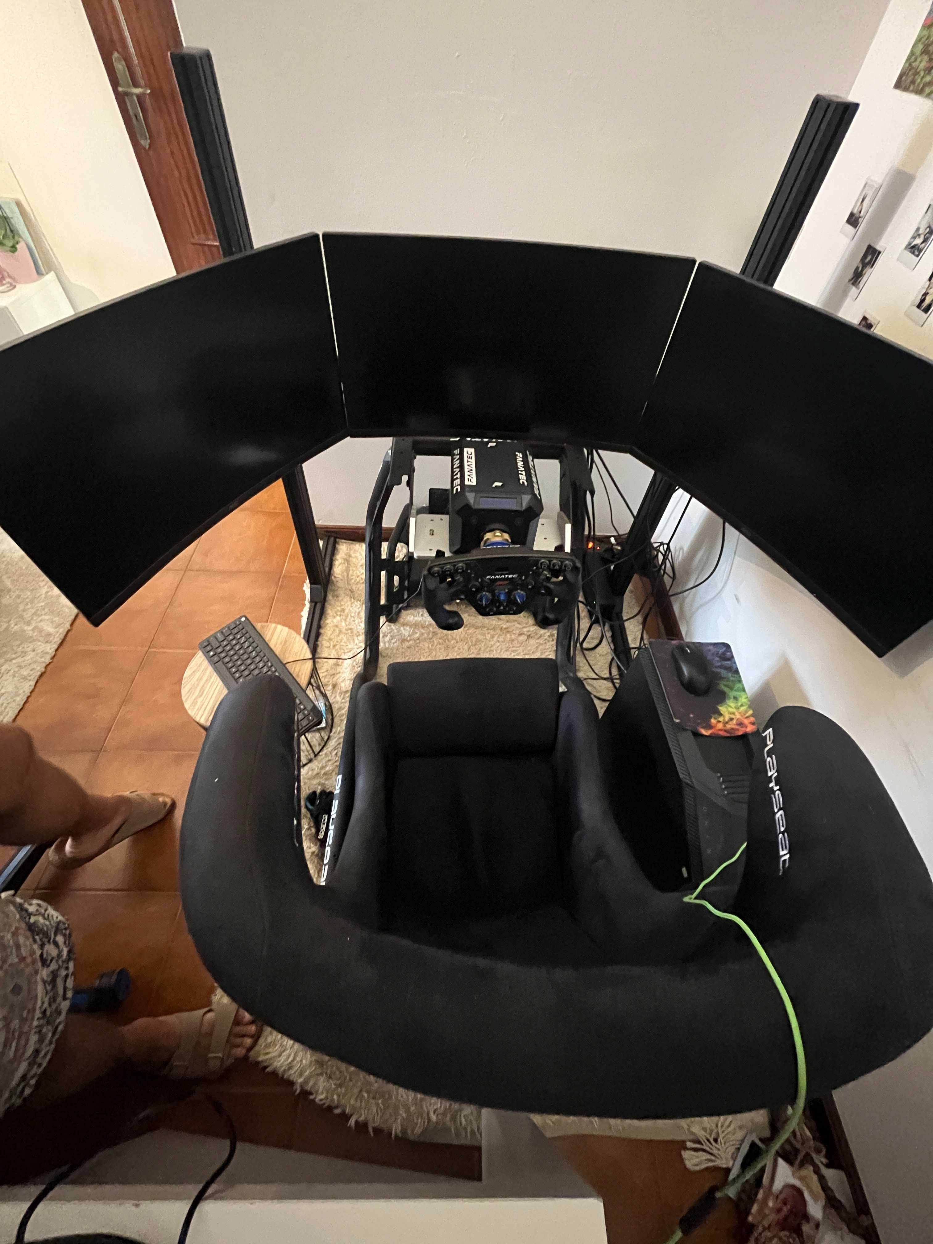 Suporte Triple Monitor ProSim – Até 32″ (Setup Sim Racing)