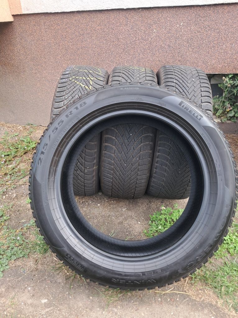 215/55 R18 99V M+S- Pirelli Powercy Winter- 2024 ~7mm- WYSYŁKA GRATIS