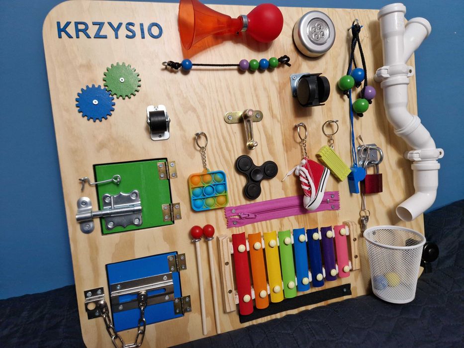 Tablica manipulacyjna sensoryczna XXL Psi Patrol + Imię Gratis!!!