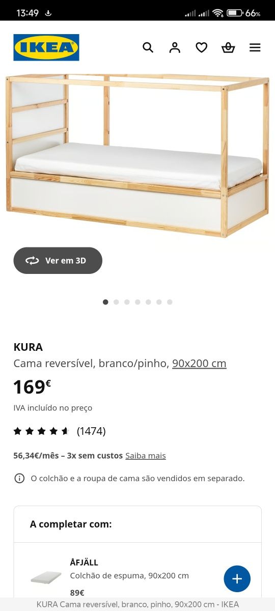Cama de criança ( inclui colchão)