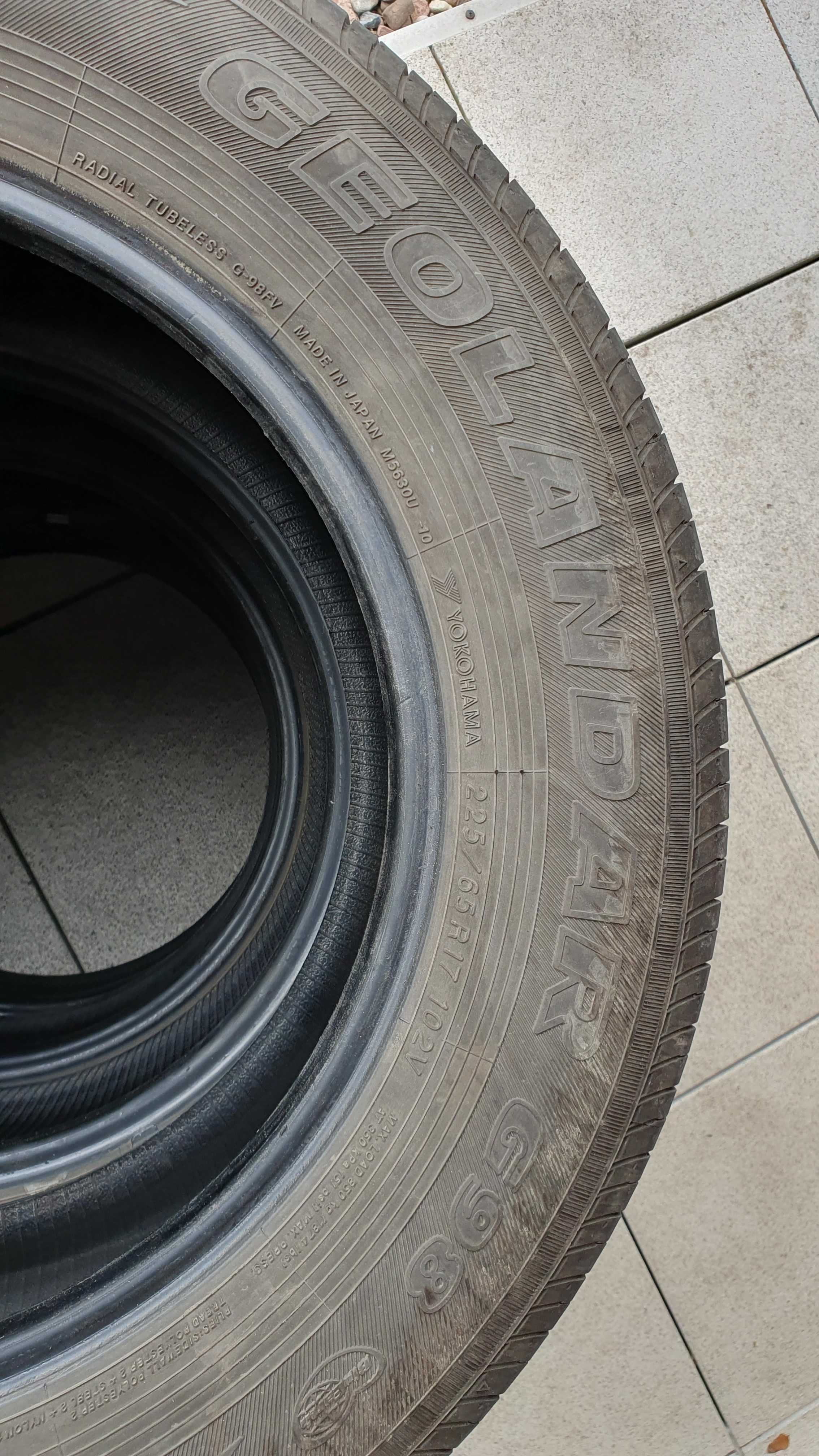 225/65R17 Yokohama Geolandar G98 Komplet opon letnich 4x