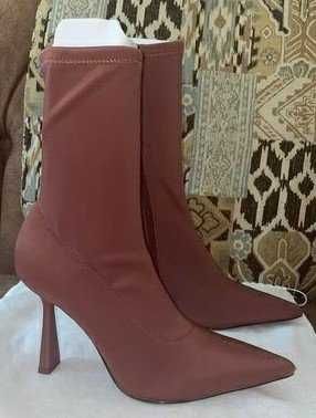 Botins lycra rosa ZARA