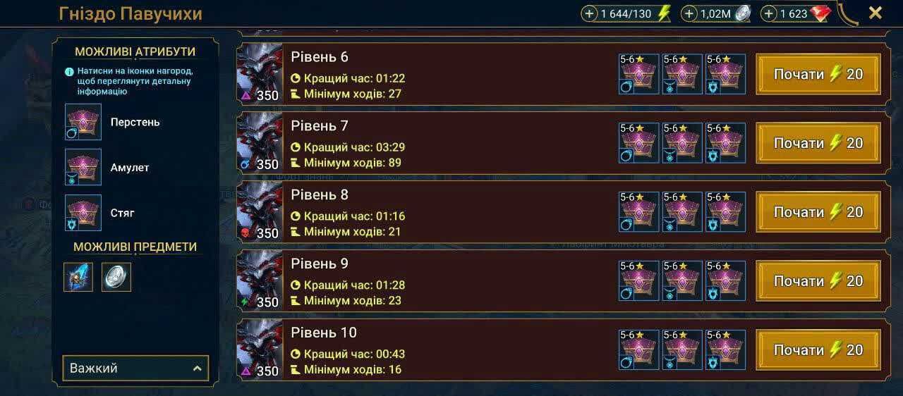 Акаунт Raid Shadow Legends Гаролл, Ламасу , Фолін, Фабианом