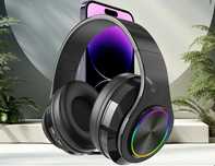 Słuchawki bezprzewodowe nauszne bluetooth mp3 mikrofon radio