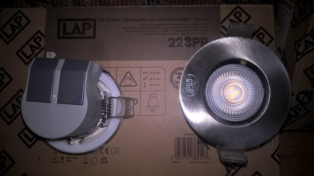 oświetlenie LED szczelne taras ogród łazienka 10 sztuk nowe