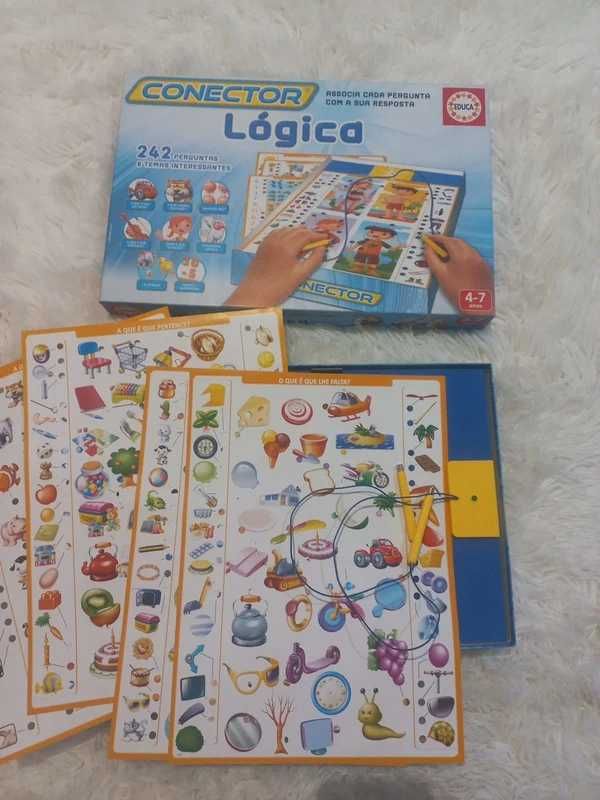 2 caixas de Jogos Conector lógica - educativos