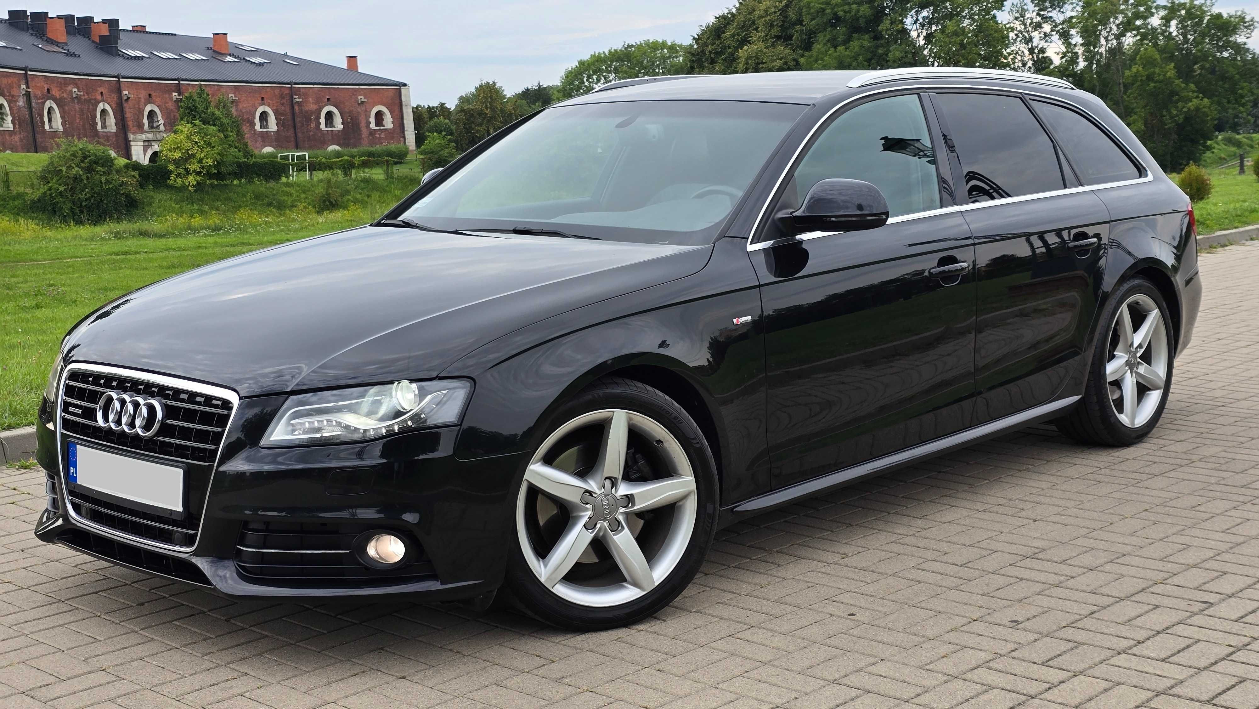 Audi A4 B8 2.0TDI 143PS S-LINE Bi-Xenon Navi Skóra LED Alu18 IGŁA VOLL