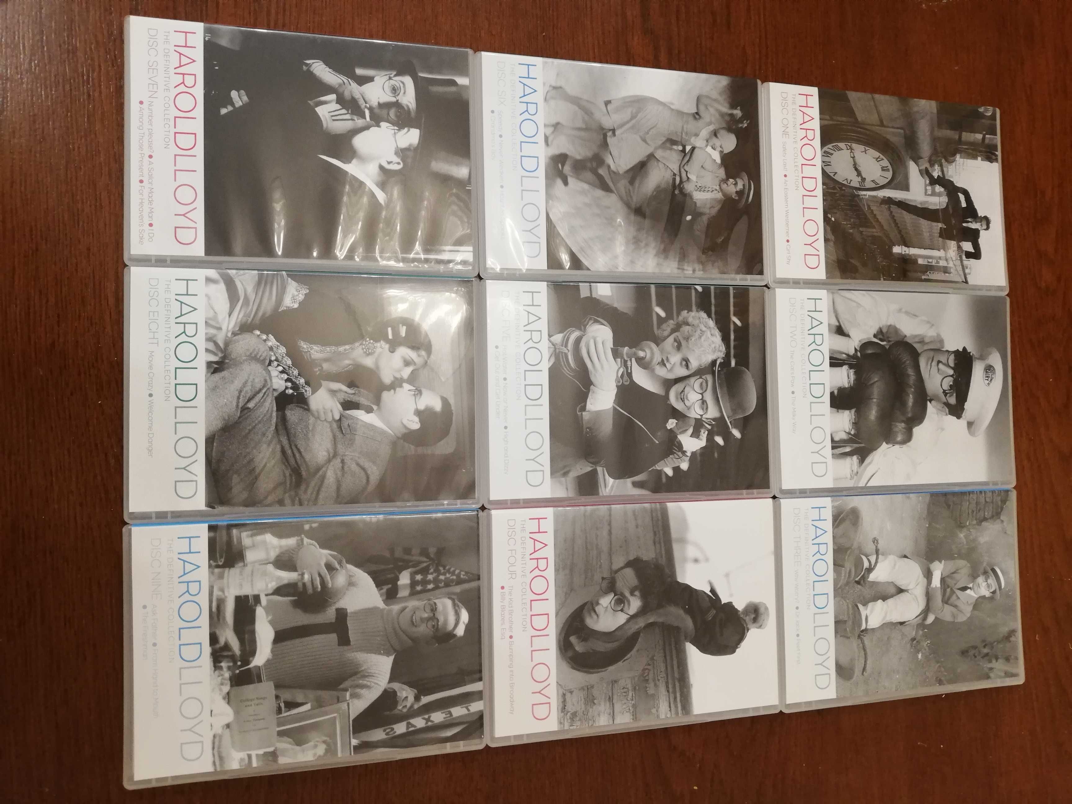 Harold Lloyd,The definitive collection , zestaw BOX z  9 płytami DVD