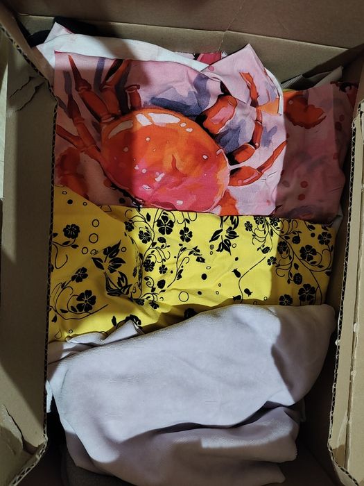 Karton ścinek materiały dresówka jersey Minecraft  koparki