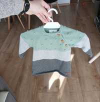 Sukienka zielono szara jak sweterek Topomini 62