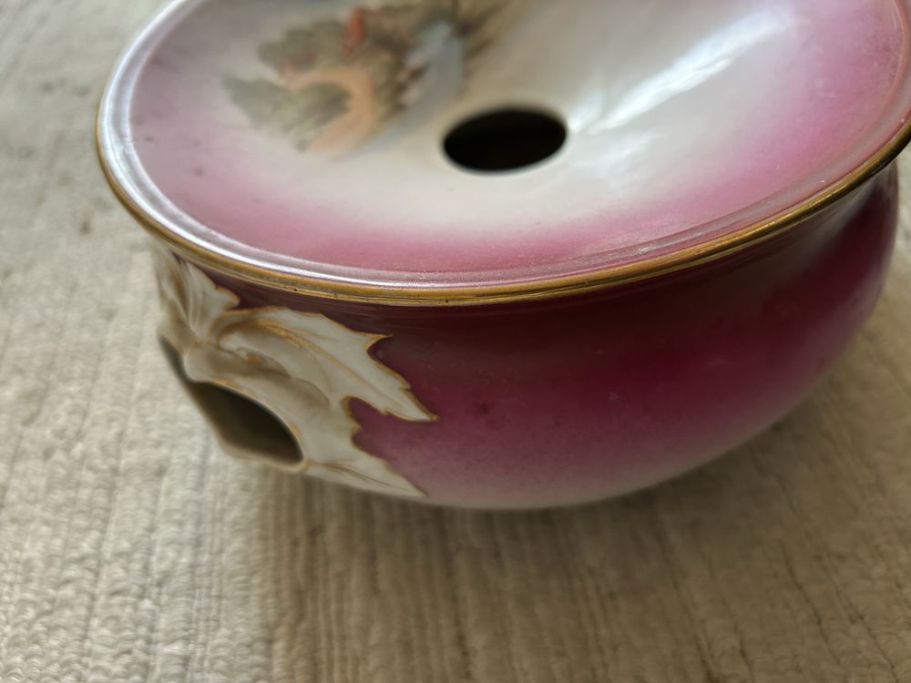 Escarradeira cuspideira peça de coleção Limoges SG