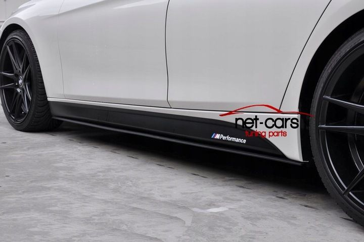 Zestaw BMW F32 F33 F36 MPakiet dyfuzor, dokładka przód + progi mat 00-