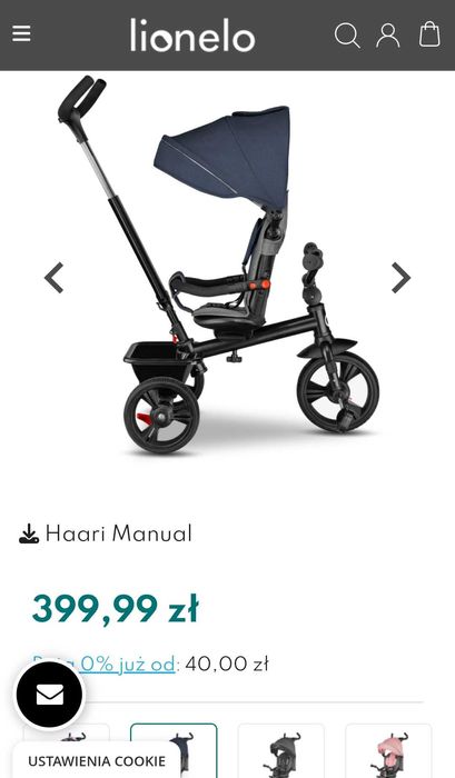 Sprzedam rowerek 3kołowy Lionelo