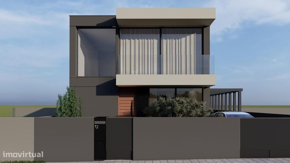 Vendo moradia nova T4 com arquitetura moderna junto a praia