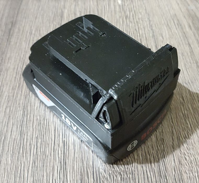 Adapter Milwaukee M18 na baterie Bosch Professional