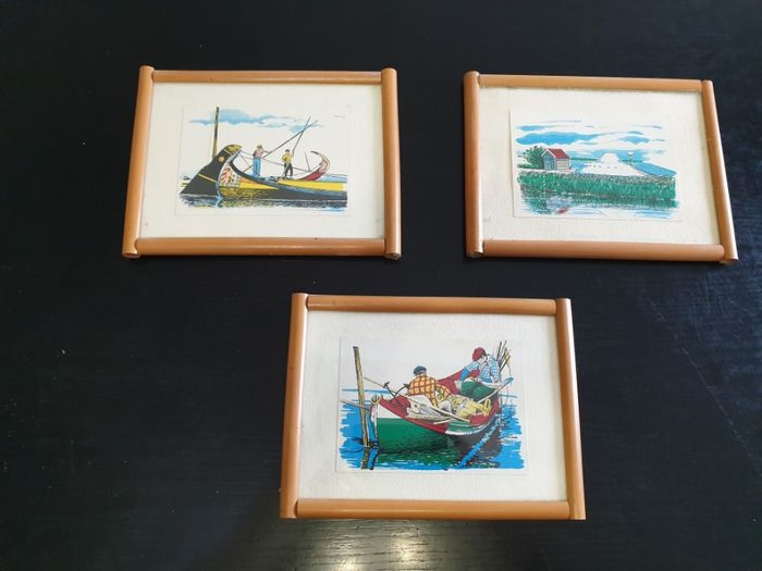 3 Quadros Aveiro em cana