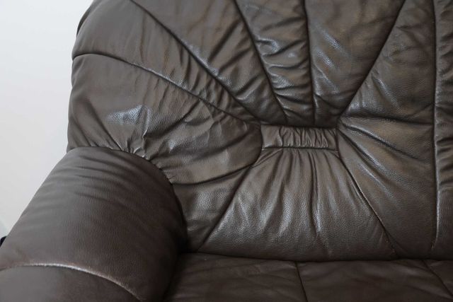 Kanapa / Sofa / Fotel / 3+2+1 zestaw wypoczynkowy / skóra naturalna