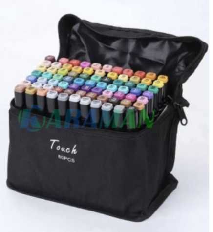 Маркери 80 шт різнокольорові ,двосторонні, Sketch Marker