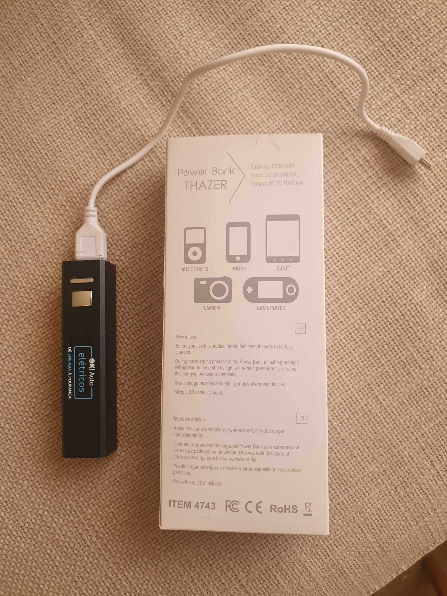 Bateria portátil / Power  bank Thazer  5 v