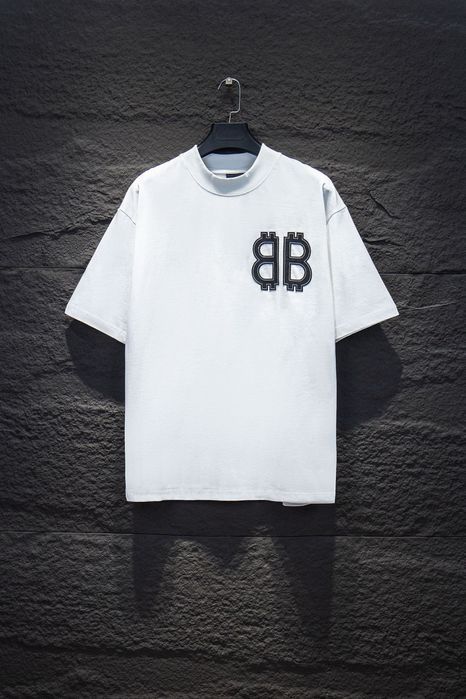 Balenciaga футболка мужская белая оверсайз унисекс