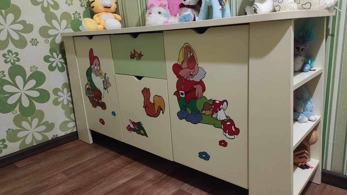 Мебель для детской Gerber Гномики шкаф, комод (тумба) письменный стол