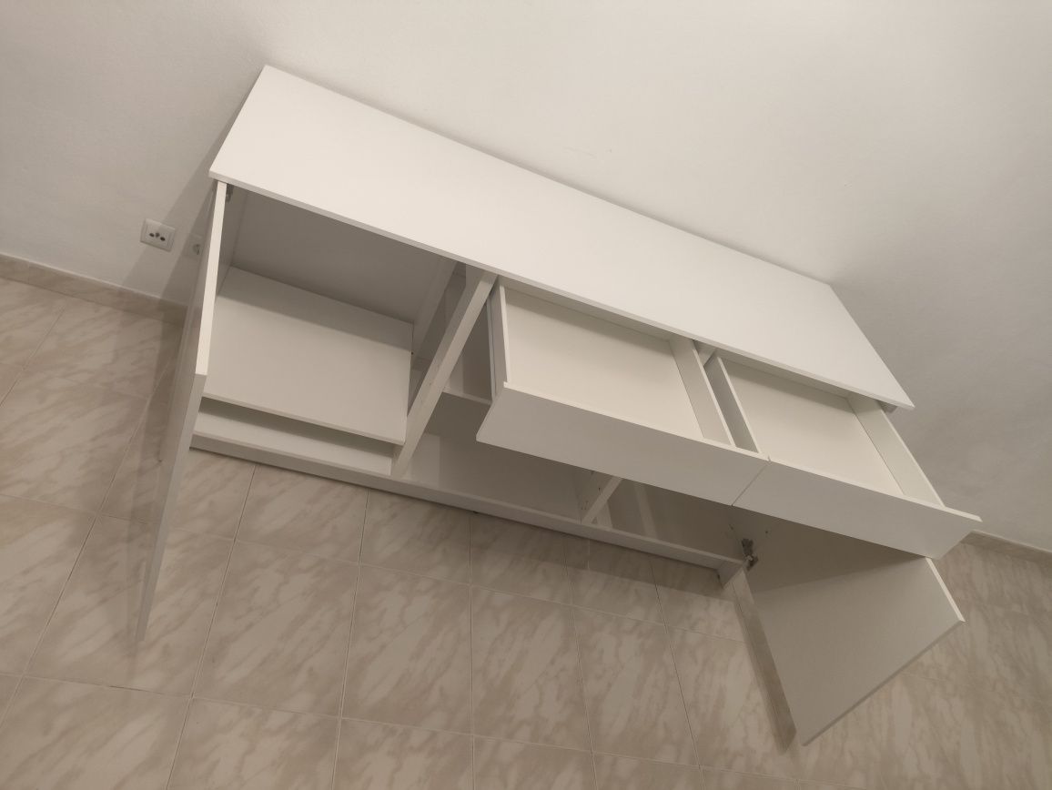 Movel Branco 2 portas 2 Gavetas