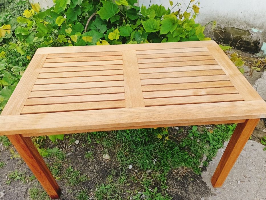 Stół ogrodowy drewno teakowe Fischer Mobel.