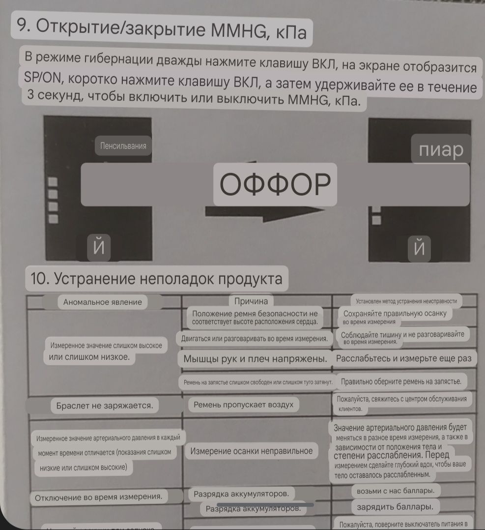 Тонометр на запястье