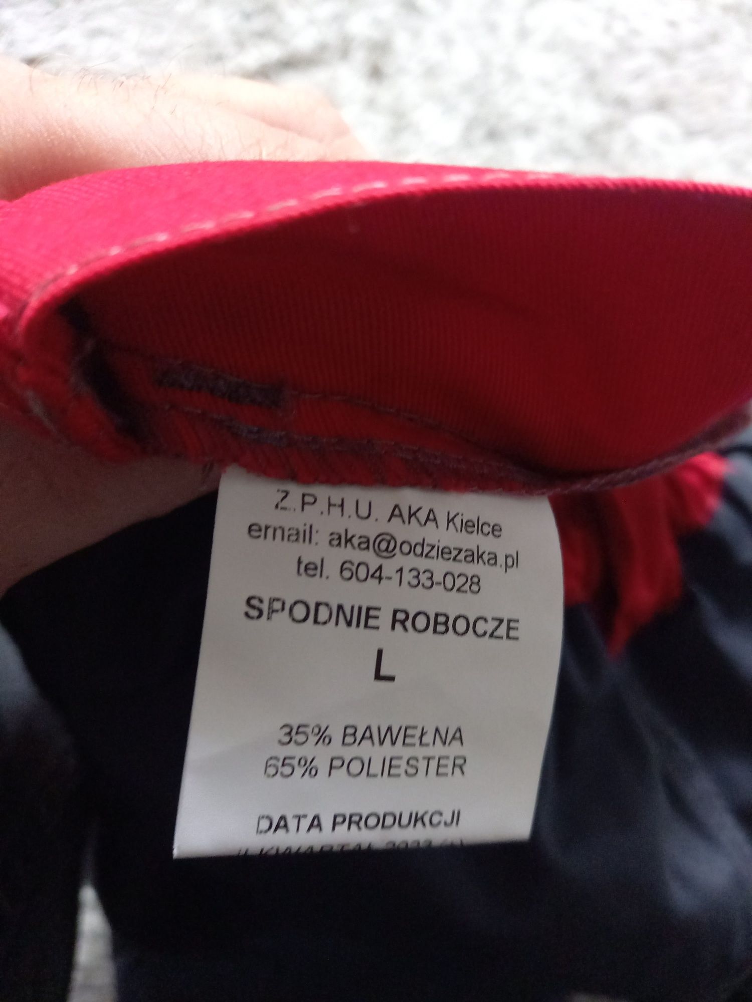 Spodnie robocze.