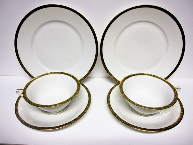 2 nobres conjuntos vintage de chá em porcelana Rosenthal-Alemanha