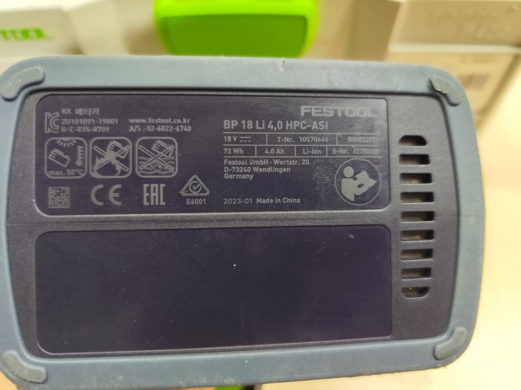 Festool DWC 18-4500 стрічковий акумуляторний шуруповерт Фестул оригіна