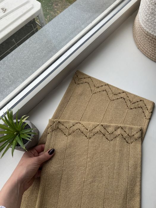 Штани брюки батал 18 розмір палаццо трикотажні вязані з бісером