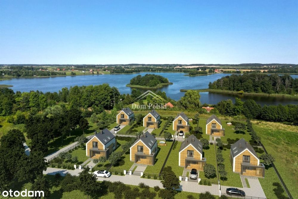 Nowy dom na Mazurach nad jeziorem - Osada Dudki