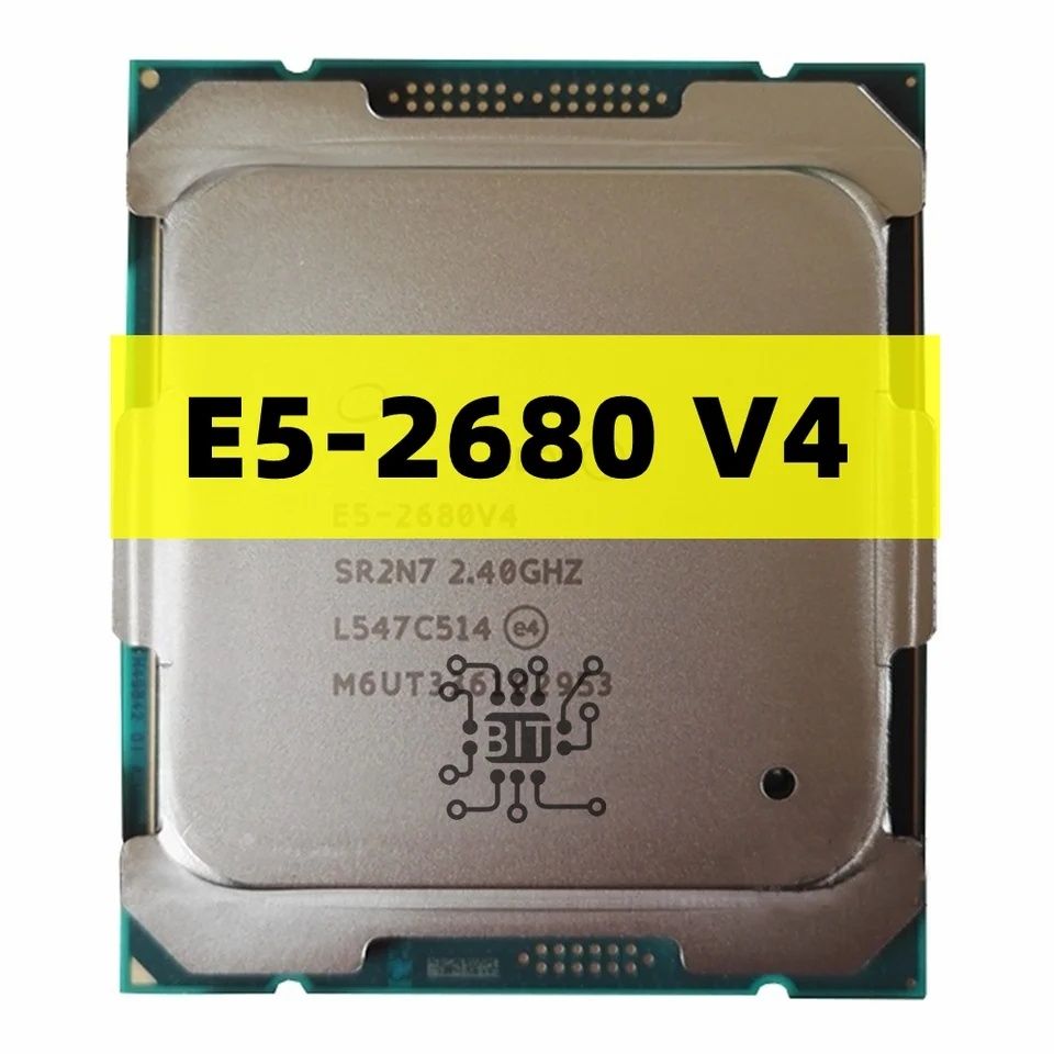 Процессор Intel Xeon E5 2680 v4 2.4-3.3 GHZ, 14 ЯДЕР, 35MБ КЭШ.