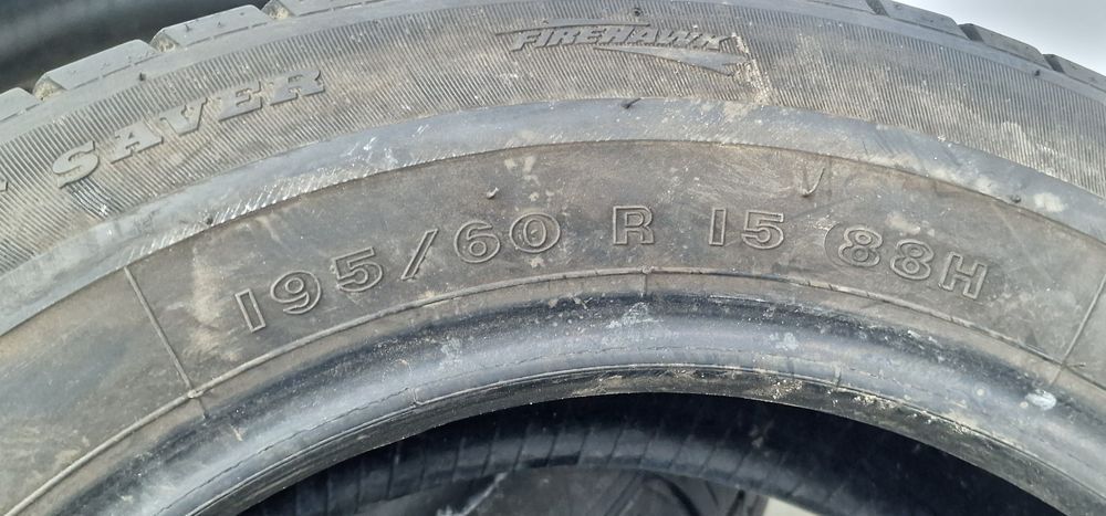 Лето 195/60/R15 7 мм Firestone Firehawk Колеса Шини Резина Склад