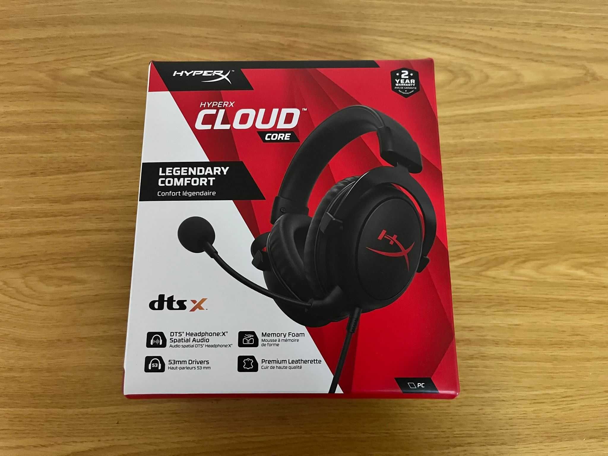 Headset HyperX Cloud Core c/fio 7.1