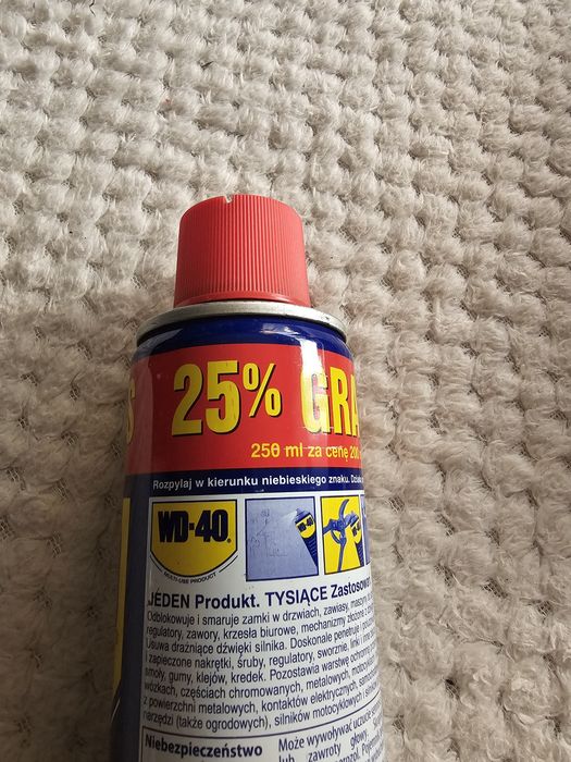 Wd 40 nie zawiera silikonu z dodatkiem 25% gratisie