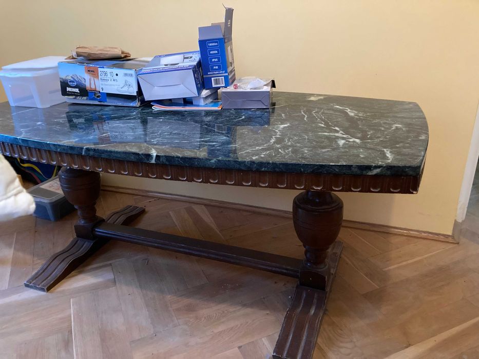 Stolik ława z blatem marmurowym