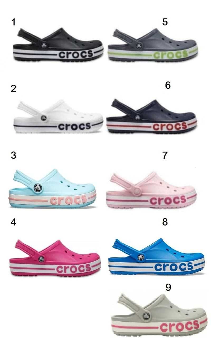 Купить Крокс Голубие с Надписю Crocs Bayband Женские Кроксы 36-39