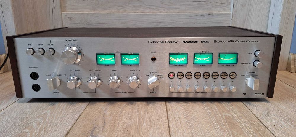 Unitra Amplituner Radmor 5102 Srebrny! 81 Rok ! PO SERWISIE ! OKAZJA !