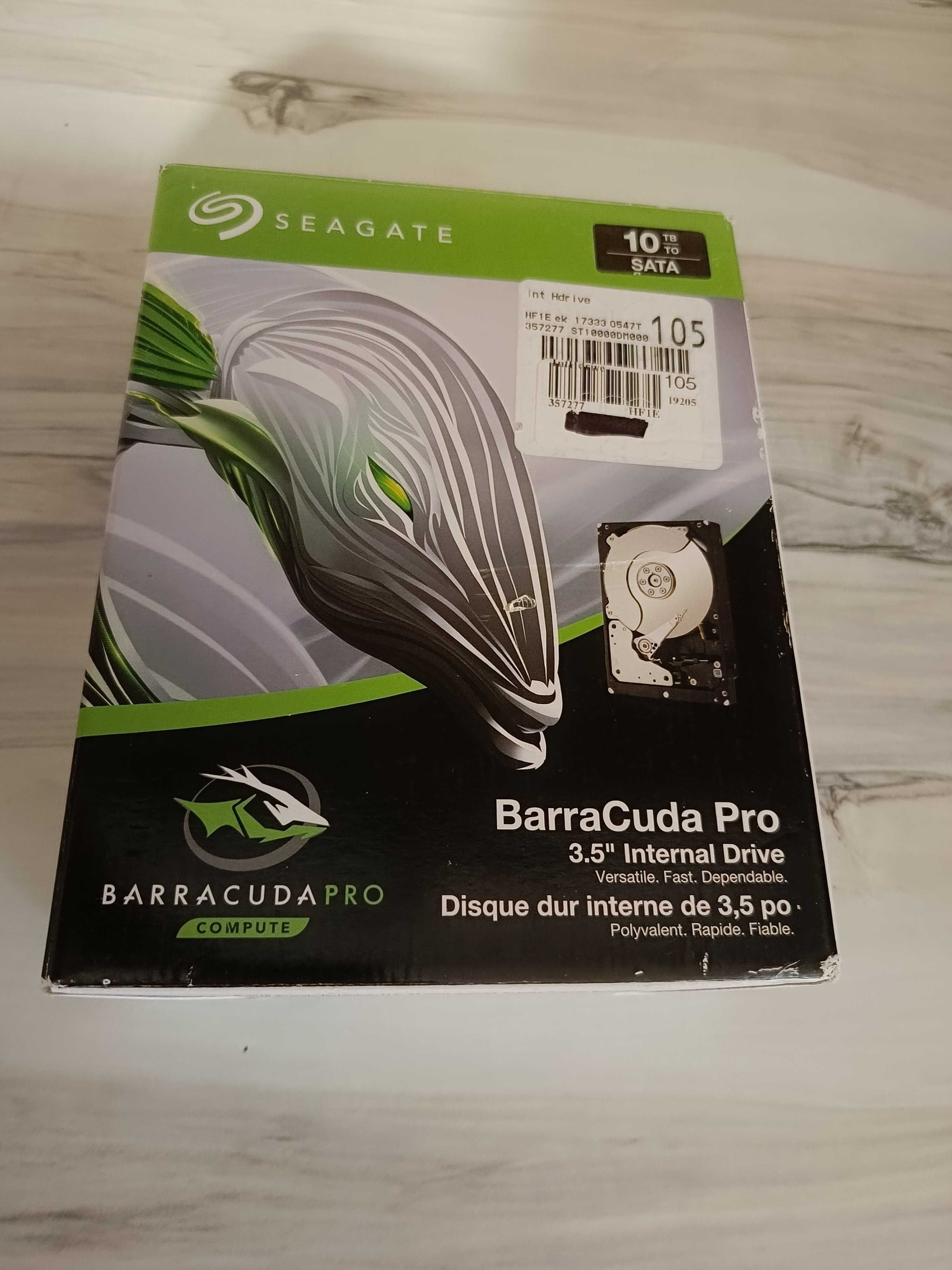 Жесткий диск 3,5 Seagate BarraCuda Pro 10TB 7200rpm запакован на гар.