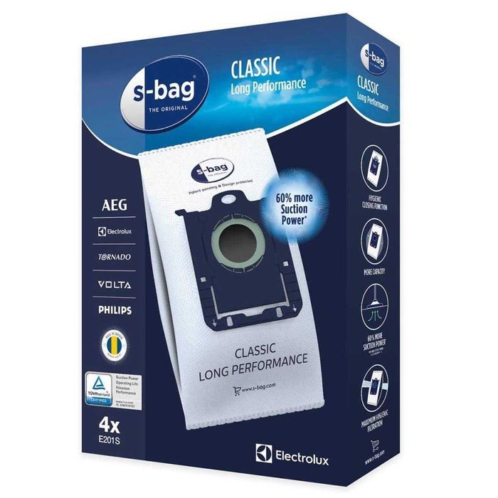 Мешки пылесборники для пылесоса Philips 4шт FC8021/03 Electrolux S-Bag