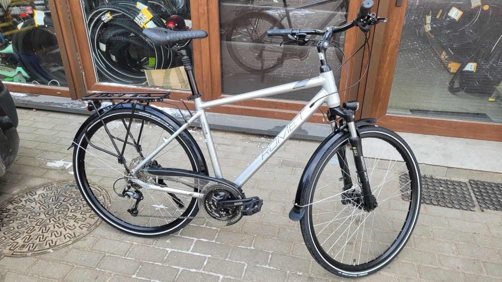 Rower trekkingowy Romet Wagant 19" hydraulika napęd 3x8