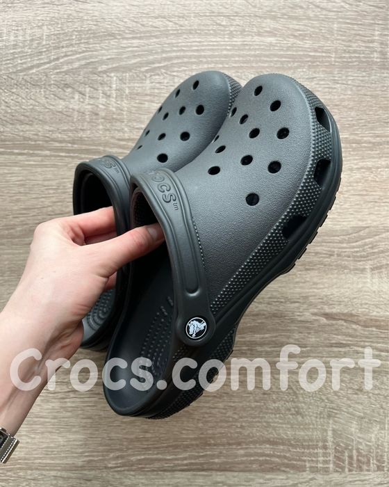 Крокси чорні класичні чоловічі і жіночі, crocs classic