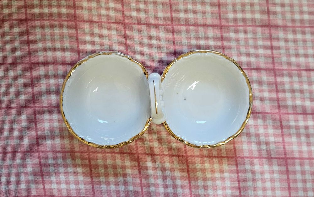 PRL uroczy kabaret/ przyprawnik porcelana ceramika Wałbrzych