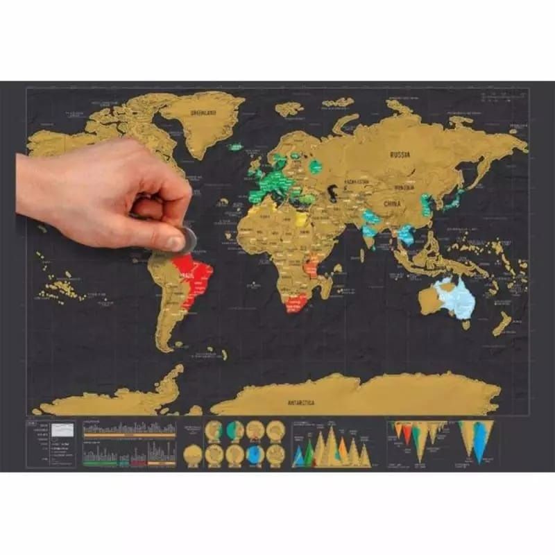 Mapa Mundo para raspar