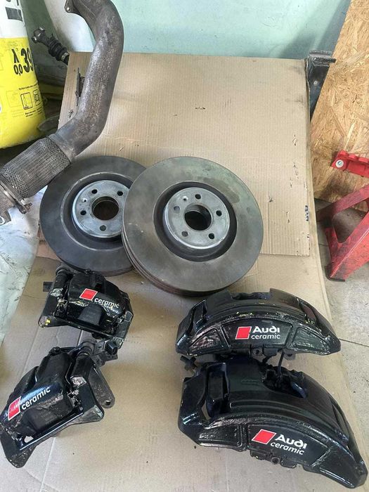 Zaciski komplet audi a6 c7 a7 3.0 biturbo nowe klocki rarcze obie osie