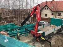 Wynajem dźwigu HDS - żuraw. Transport ciężki. 22 metry - 7,2 tony