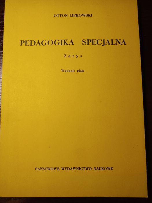 Otton Lipkowski. Pedagogika specjalna